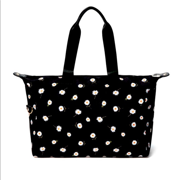 NEW Alice+Olivia Duffel Bag Daisy Pattern Removable Shoulder Strap & Zipper … - Picture 6 of 8